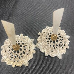 Vintage Gold and Cream Pen Holders